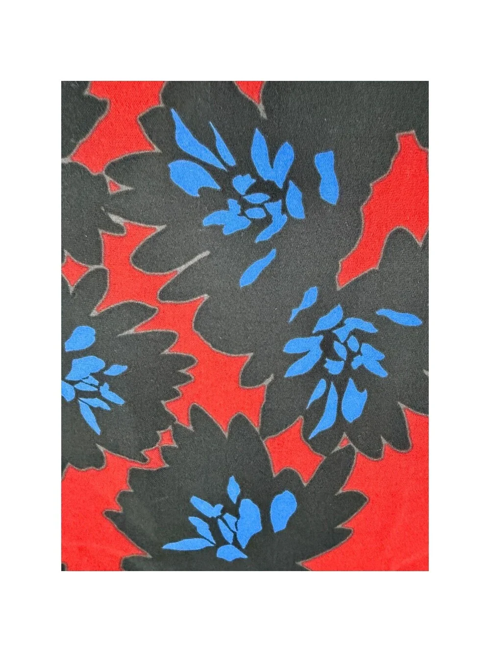 J.Crew Womens Red Black Blue Floral Keyhole Sleeveless Blouse Top Size 8